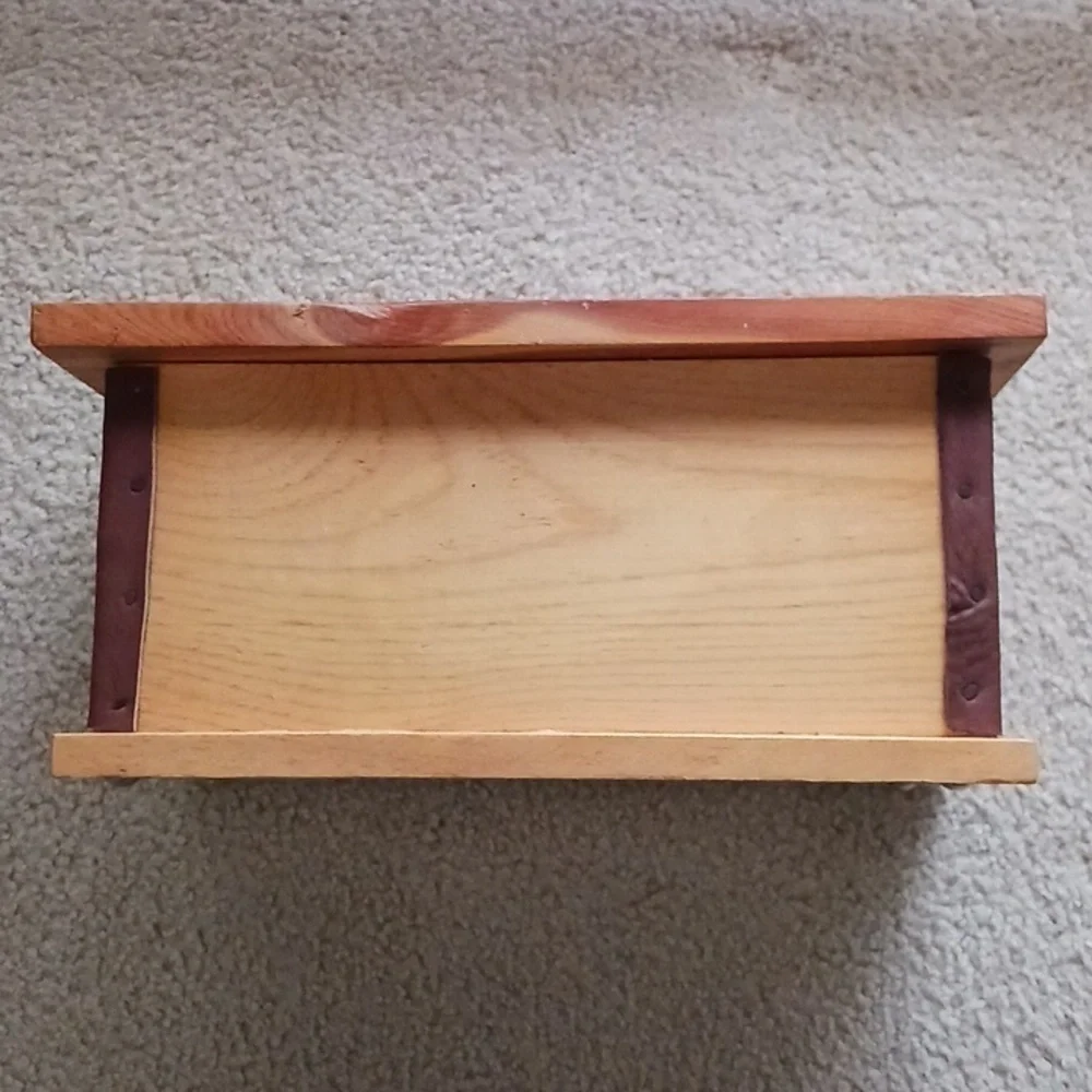 Vintage Handcrafted Small Jewelry Box/Chest